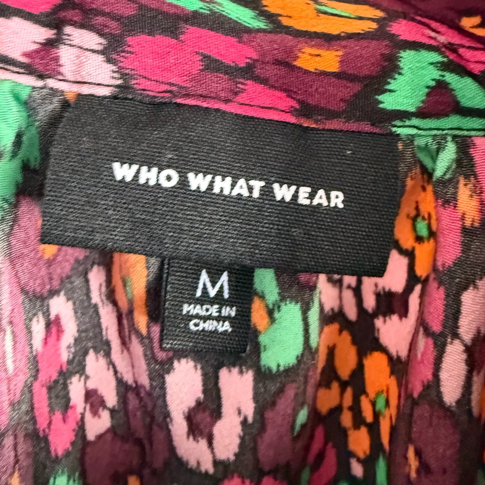 Who What Wear Jewel Tone Blouse Size Medium - Picture 2 of 5